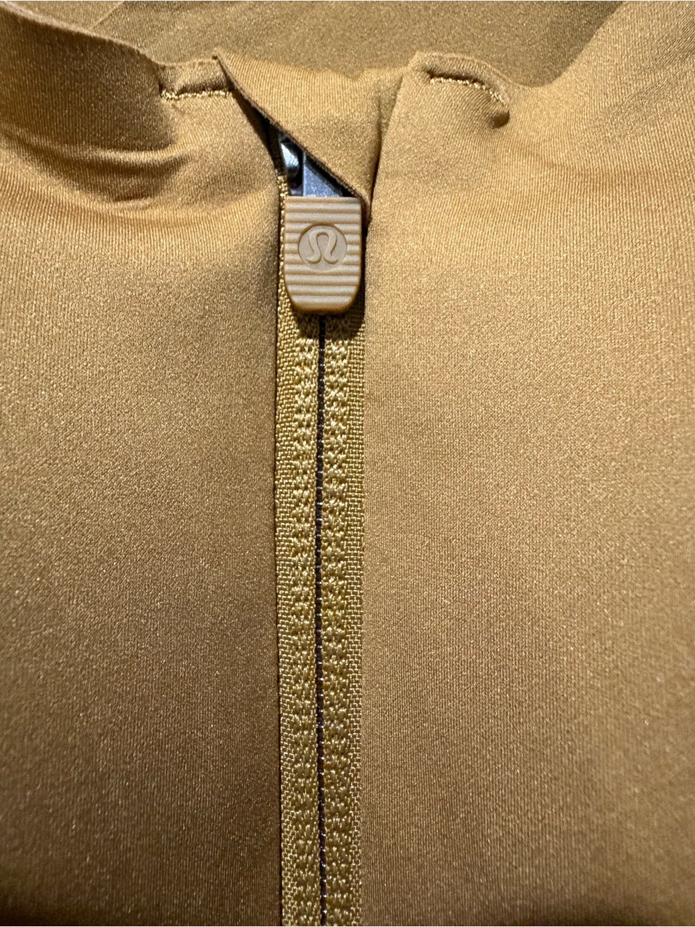 Lululemon 38D High Support Front Zip Sports Bra Golden Brown - Picture 3 of 8